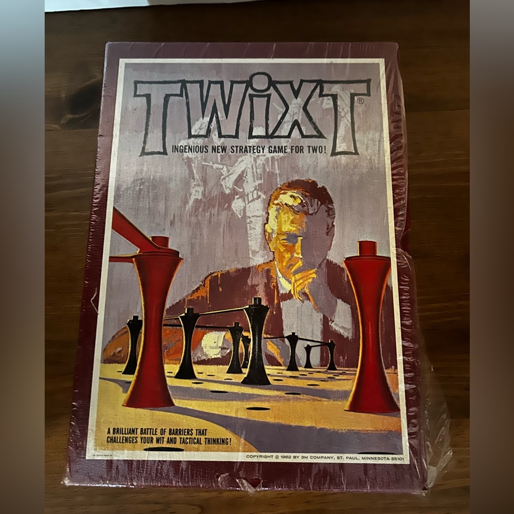 Vintage 1962 3M Twixt Strategy Game for Two